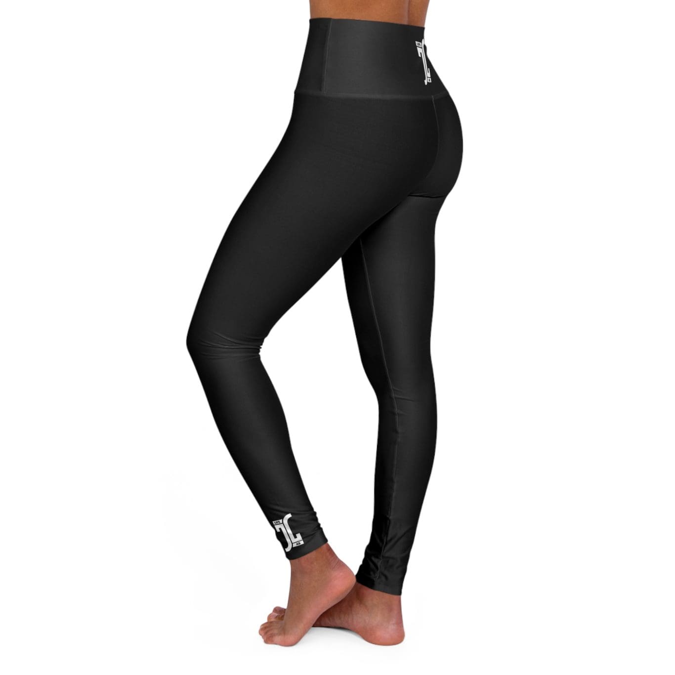 Women's Life as JL High Waisted Leggings (BLACK) - Image 2